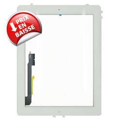 Vitre tactile Qualité premium pour iPad 4 blanche photo 2