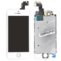 Ecran BLANC iPhone 5S RAPPORT QUALITE / PRIX pré-assemblé photo 1