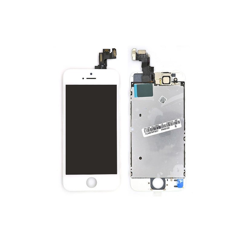 Ecran BLANC iPhone 5S RAPPORT QUALITE / PRIX pré-assemblé photo 1