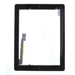 Vitre tactile noire prémontée pour iPad 3 qualité standard photo 2