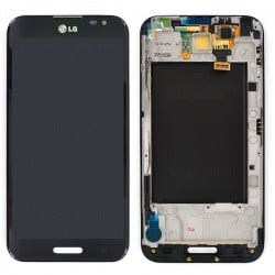 Bloc écran NOIR avec châssis (vitre et LCD) pour LG Optimus G Pro photo 2