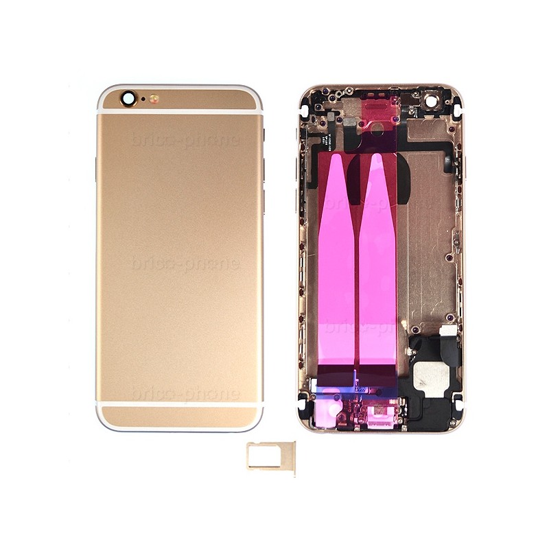 Coque arrière Gold pour iPhone 6 complète photo 2