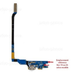 Connecteur de charge REV25 pour Samsung Galaxy S4 VE photo 2