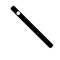 Baguette Supérieure Autocollante NOIRE pour Sony Xperia XZ / XZ Dual photo 2