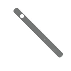 Baguette Supérieure Autocollante Argent pour Sony Xperia XZ / XZ Dual photo 2