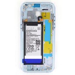 Châssis Intermédiaire avec batterie pour Samsung Galaxy A5 2017 BLeu photo 2