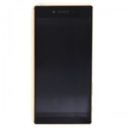 Bloc Ecran avec châssis pour Sony Xperia Z5 Premium Dual Or photo 1