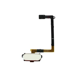 Bouton Home Blanc avec nappe pour Samsung Galaxy S6 photo 2