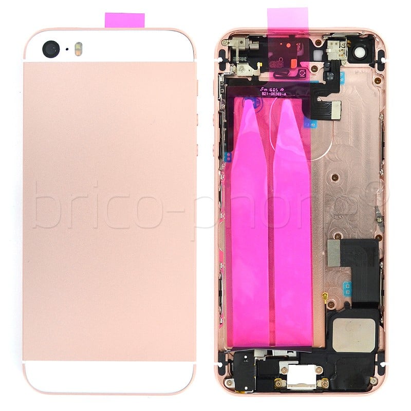 Coque arrière pour iPhone SE Or rose photo 2