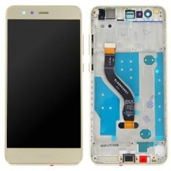 Bloc Ecran Or COMPLET prémonté sur chassis pour Huawei P10 Lite