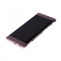 Bloc Ecran Rose avec vitre et LCD sur châssis pour Sony Xperia XA2 photo 3