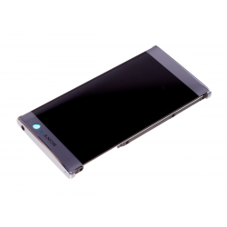 Bloc Ecran Argent avec vitre et LCD sur châssis pour Sony Xperia XA2 photo 3