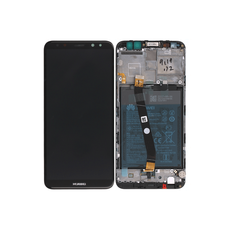 BLoc Ecran Noir COMPLET prémonté sur chassis + batterie pour Huawei Mate 10 Lite photo 1