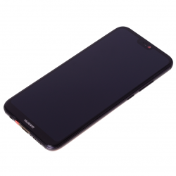 Bloc Ecran Noir COMPLET prémonté sur chassis + batterie pour Huawei P20 Lite Photo 5