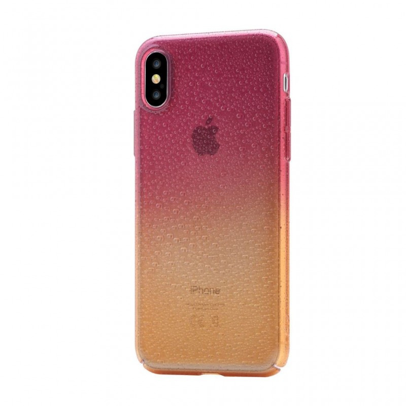 Coque de protection Devia orange et rouge pour iPhone X et XS photo 1