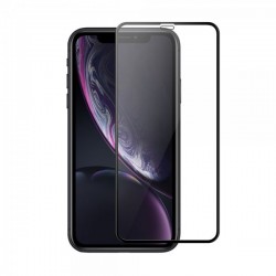 Protecteur en verre trempé noir INCURVE pour iPhone XR Photo 1