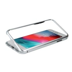 Coque transparente avec bumper magnétique Argent pour iPhone 7 Plus et 8 Plus Photo 5