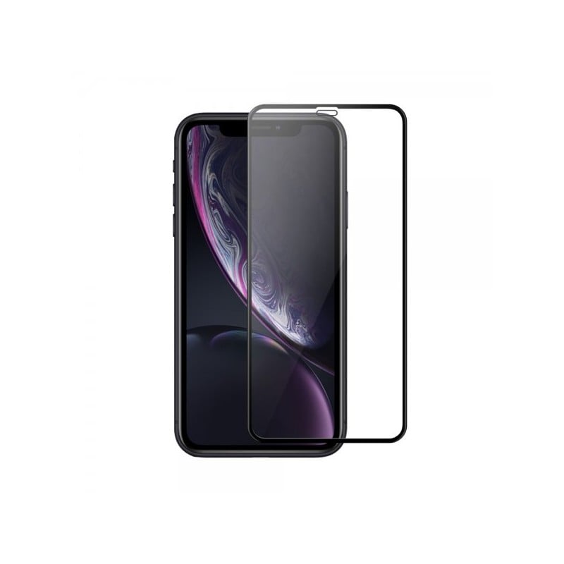 Protecteur en verre trempé noir INCURVE pour iPhone XS Max Photo 1