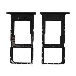 Rack pour cartes SIM et SD noir pour Huawei P Smart 2019_photo1