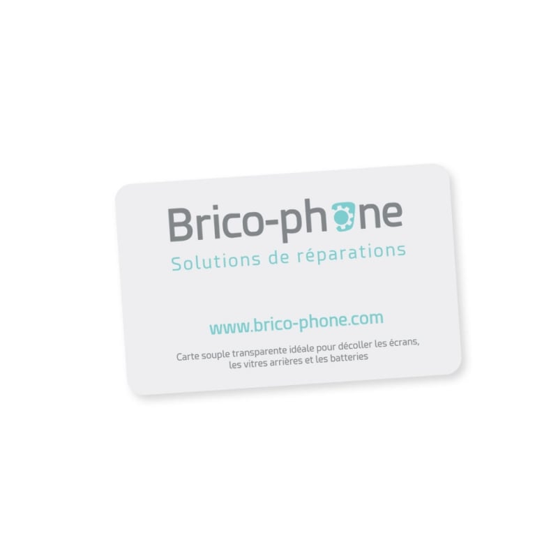 Carte transparente en plastique très fine