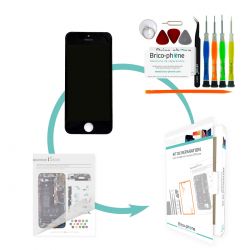 Kit de réparation Brico-phone avec écran NOIR iPhone 5S et SE PREMIUM pré assemblé