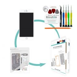 Kit de réparation Brico-phone avec écran BLANC iPhone 6 PLUS PREMIUM pré assemblé