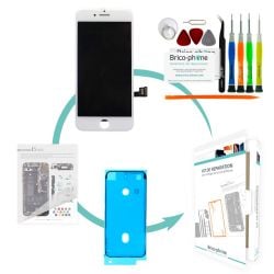 Kit de réparation Brico-phone avec écran BLANC iPhone 7 Plus PREMIUM Pré assemblé