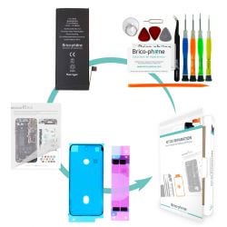 Kit de réparation Brico-phone avec batterie compatible iPhone 8