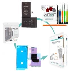 Kit de réparation Brico-phone avec batterie compatible iPhone X