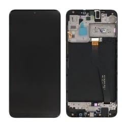 Bloc écran LCD + vitre pré-monté sur châssis pour Samsung Galaxy A10 Noir_photo1