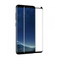 Verre trempé incurvé avec bordure noire pour Samsung Galaxy S8_photo2