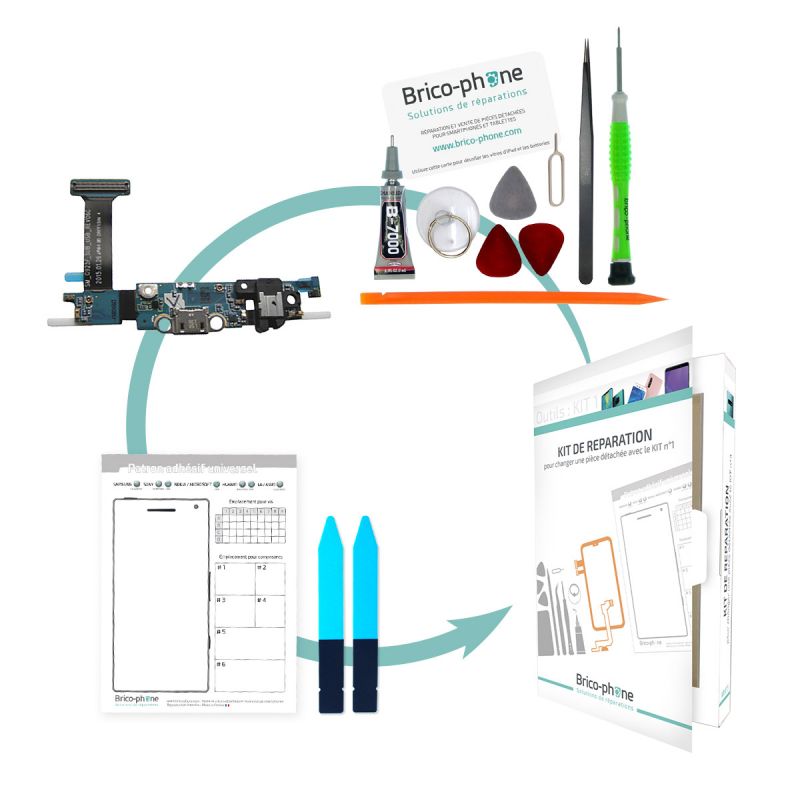 Kit de réparation Connecteur de charge Samsung Galaxy S6 Edge