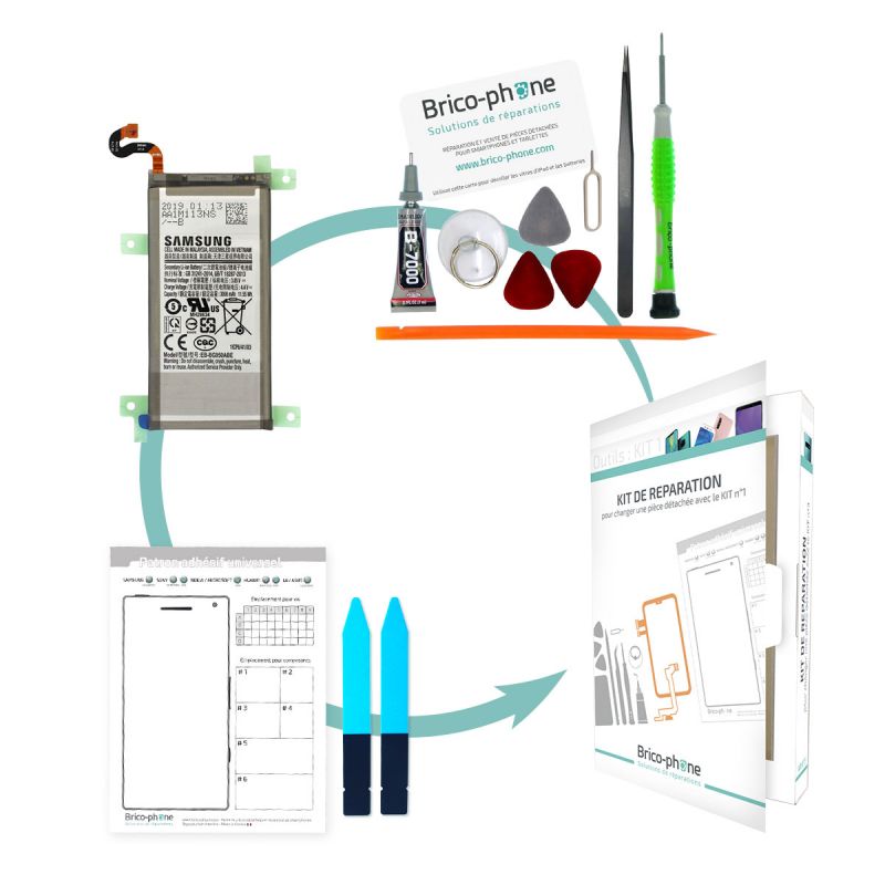 Kit pour remplacer la batterie Samsung Galaxy S8