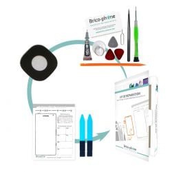 Kit Bricophone avec lentille de caméra arrière Samsung Galaxy J5 2016 et J7 2016