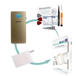 Kit de remplacement Vitre arrière GOLD Samsung Galaxy A3 2016