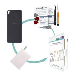 Kit pour remplacer la vitre arrière Noire Sony Xperia XA / XA Dual