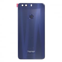 Vitre arrière Bleu avec lecteur d'empreinte pour Huawei Honor 8 face avant