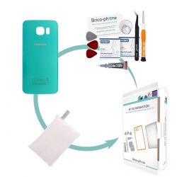 Kit de réparation Vitre arrière Bleu Samsung Galaxy S6