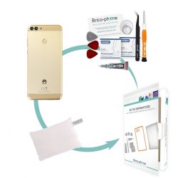 Kit de réparation Coque arrière Or et lecteur d'empreintes Huawei P Smart