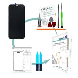 Kit de réparation Ecran Noir avec vitre et LCD prémonté pour Huawei P20 LITE