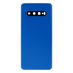 Vitre arrière compatible pour Samsung Galaxy S10+ Bleu Prisme photo 2