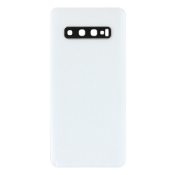 Vitre arrière compatible pour Samsung Galaxy S10+ Blanc Prisme photo 2