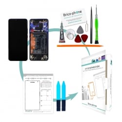 Kit de réparation Bloc écran Twilight complet pré-monté + batterie sur châssis pour Huawei Mate 20 Pro