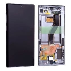 Bloc écran Dynamic Amoled et vitre pré-montés sur châssis pour Samsung Galaxy Note 10+ Argent Stellaire_photo1