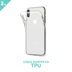 Pack Essentiel de Protection 3-en-1 pour Honor 9 - Étui étanche, film Hydrogel et coque Minigel photo 2