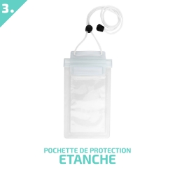 Pack Essentiel de Protection 3-en-1 pour Honor 9 - Étui étanche, film Hydrogel et coque Minigel photo 3