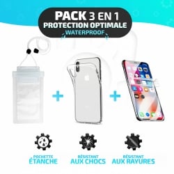 Pack Essentiel de Protection 3-en-1 pour Samsung Galaxy S10e - Étui étanche, film Hydrogel et coque Minigel photo 5