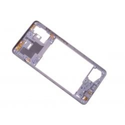 Châssis Intermédiaire pour Samsung Galaxy A71 Argent Prismatique photo 1