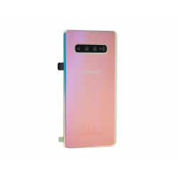 Vitre arrière avec logo pour Samsung SM-G975 Galaxy S10 Plus - Argent photo 0