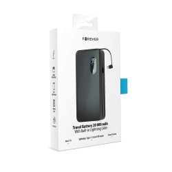 Power Bank : batterie de secours Forever de 20 000 mAh en aluminium photo 2